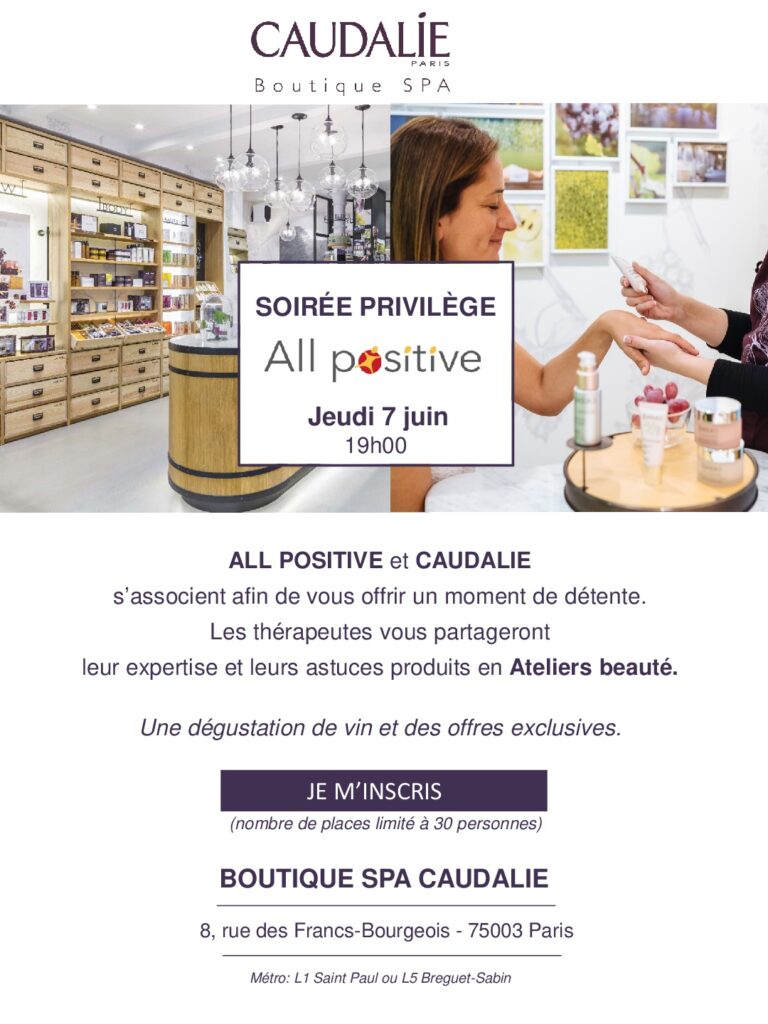 Invitation ALL POSITIVE-Caudalie 20180607