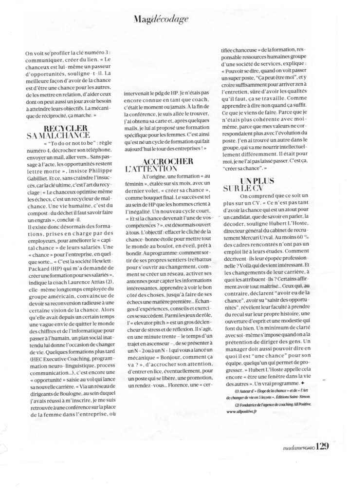 201805 Madame Figaro Article Chance All Positive P3