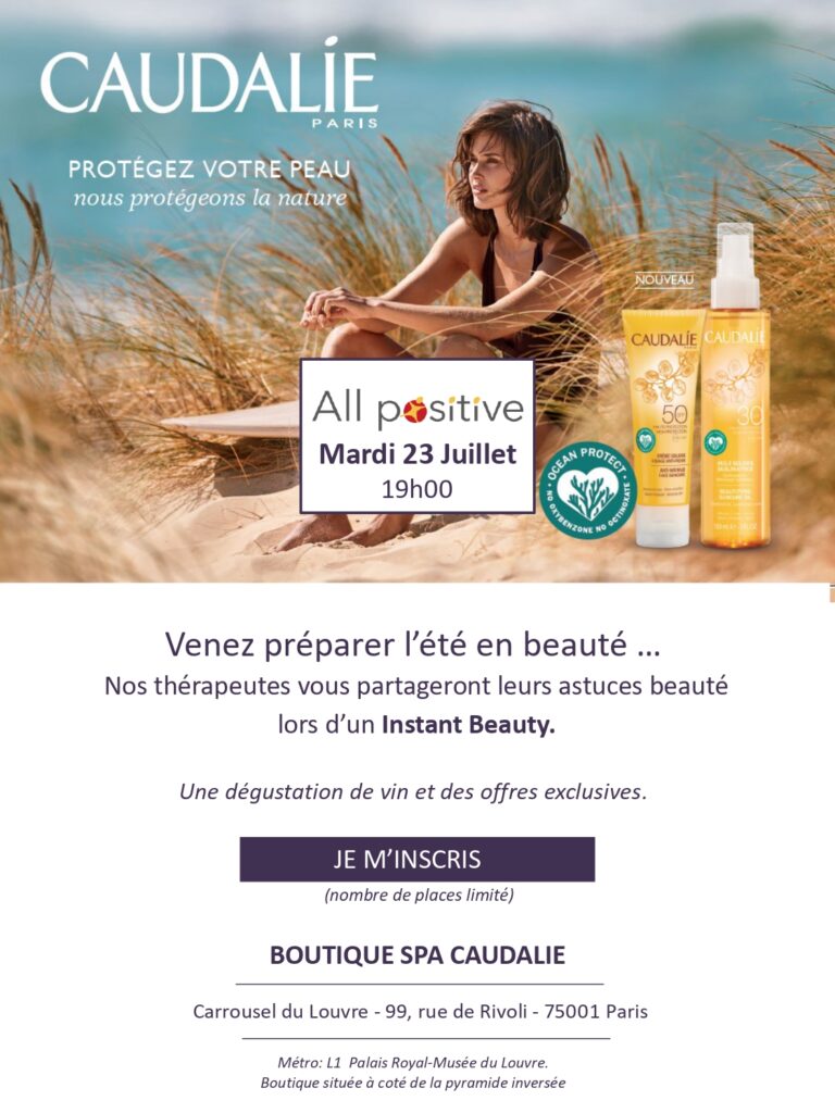 Invitation ALL POSITIVE-Caudalie 23 07 2019